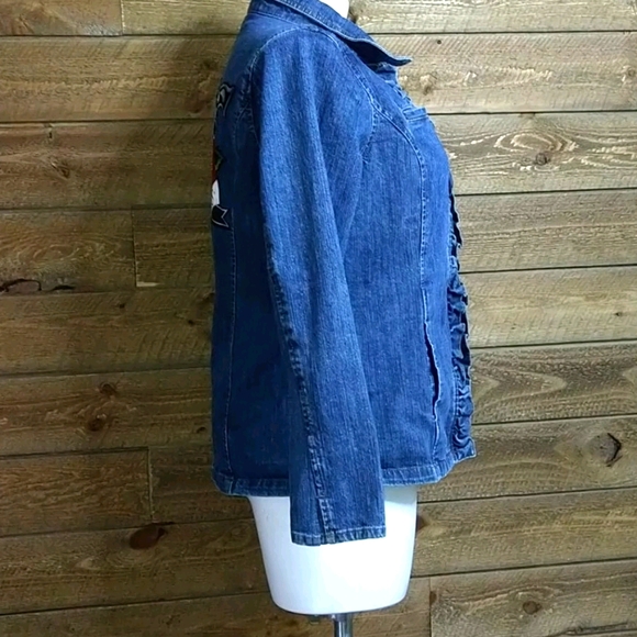 Guns and Roses Customized Jean Jacket Size XXL - Picture 14 of 15